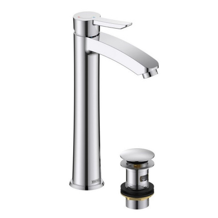 APE ES TLBAS C Bristan Apelo Eco Start Tall Basin Mixer with Waste in Chrome (1)