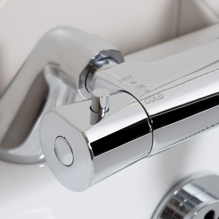 AR2 THBSM C Bristan Artisan Thermostatic Bath Shower Mixer Lever Handle Close Up
