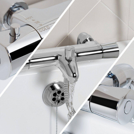 AR2 THBSM C Bristan Artisan Thermostatic Bath Shower Mixer Lever Handle Bathroom Setting