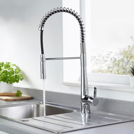 AX PROSNK C Bristan Axia Professional Pull Down Kitchen Sink Mixer Lifestyle
