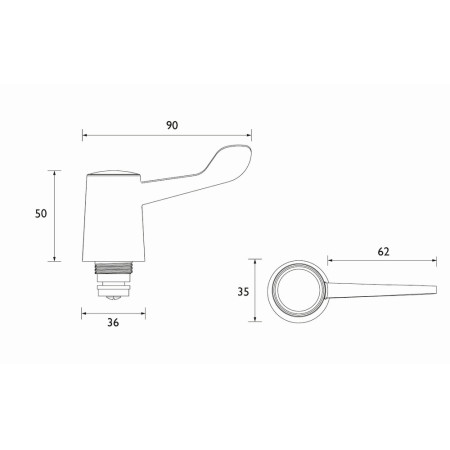 Bristan Bath Tap Reviver with Lever Handles