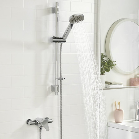 CAP3 SHXAR C Bristan Capri3 Thermostatic Chrome Exposed Shower Switched On