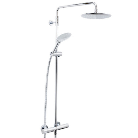 Bristan Carre Thermostatic Shower with Fixed & Adjustable Head