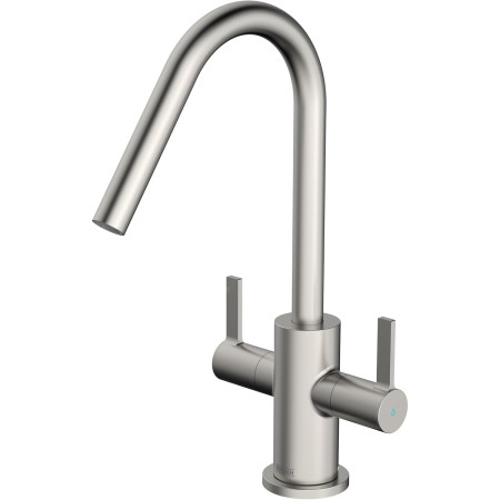 Bristan Cashew Easy Fit Twin Lever Stainless Steel Sink Mixer