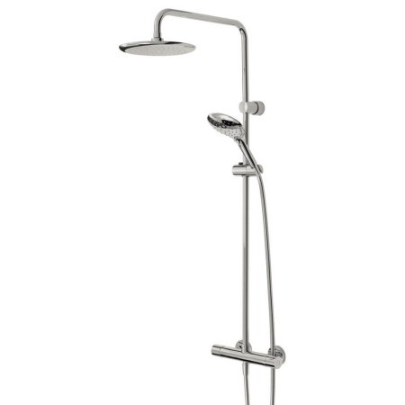CLR SHXDIVFF C Bristan Claret Thermostatic Exposed Bar Valve with Rigid Riser and Integral Diverter to Handset (1)