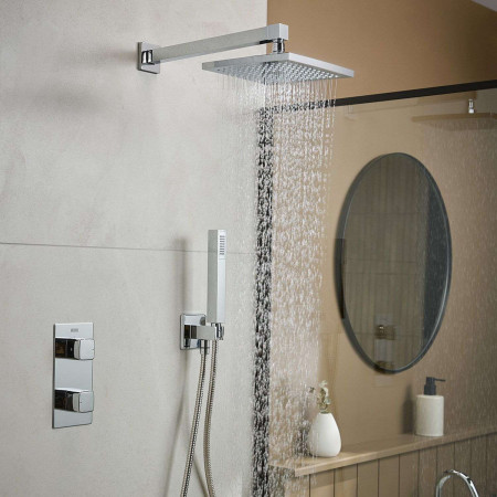 COBALT SHWR PK2 Bristan Cobalt Thermostatic Shower Package Two Lifestyle
