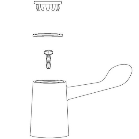 Bristan Commity Heads 3 inch Lever Handles Pair-blh18-(drawing)