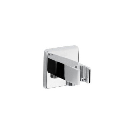 C WOSQ02 C Bristan Contemporary Square Wall Outlet with Handset Holder Bracket Chrome