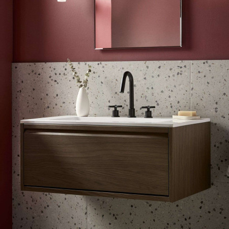 Bristan Cruzar 3TH Basin Mixer in Black