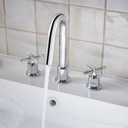 CRU 3TH BAS C Bristan Cruzar 3TH Basin Mixer in Chrome Bathroom Setting