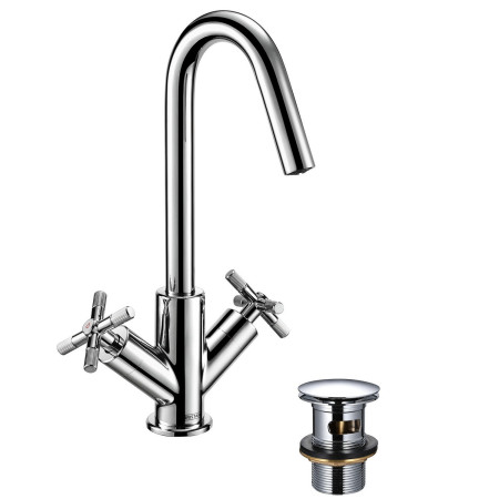 Bristan Cruzar Basin Mixer with Waste in Chrome