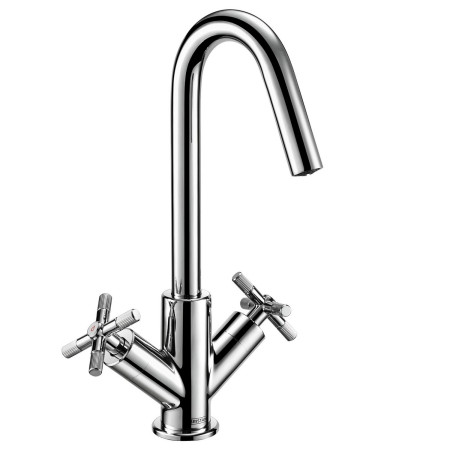 CRU BAS C Bristan Cruzar Basin Mixer with Waste in Chrome Cut Out