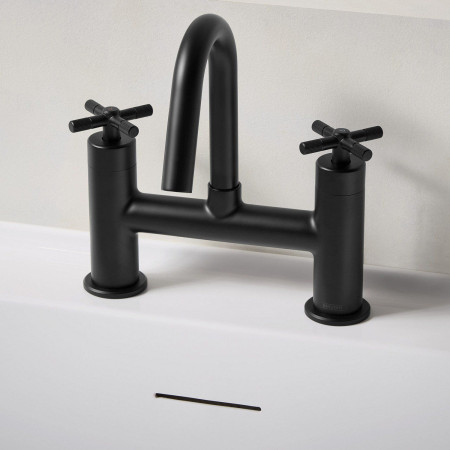 CRU BF BLK Bristan Cruzar Bath Filler in Black Lifestyle