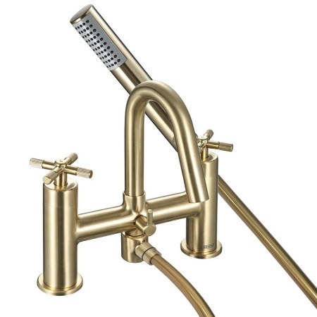 Bristan Cruzar Bath Shower Mixer in Brushed Brass