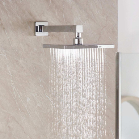 CRUZAR SHWR PK2 Bristan Cruzar Chrome Concealed Shower with Fixed Head and Handset Fixed Drench Head