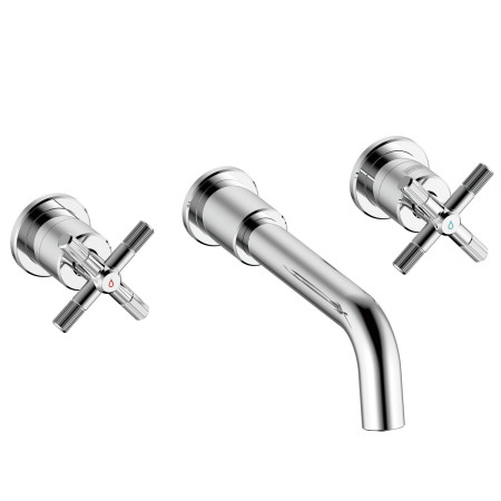 Bristan Cruzar Wall Mounted 3TH Basin Mixer in Chrome