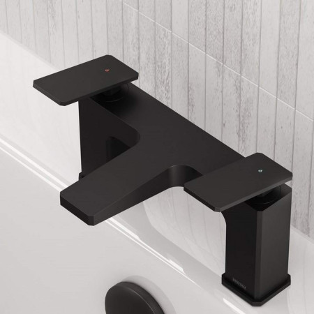 DEL BF BLK Bristan Delgado Bath Filler in Black Lifestyle
