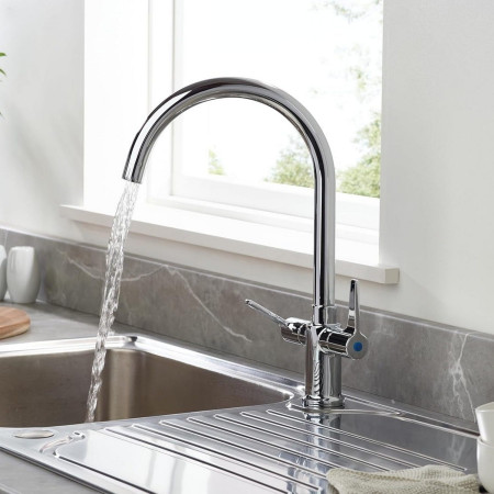 DUL SNK EF C Bristan Design Utility Lever Easy Fit Monobloc Sink Mixer Chrome Plated Lifestyle