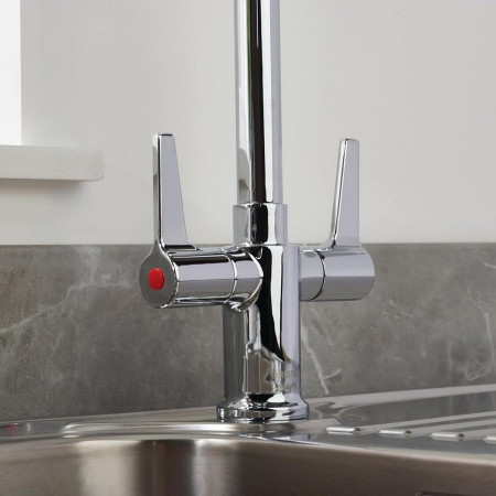 DUL SNK EF C Bristan Design Utility Lever Easy Fit Monobloc Sink Mixer Chrome Plated Lever Handle Details