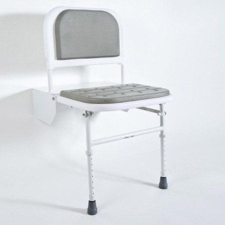 Bristan DocM Aluminium Shower Seat with Legs, White