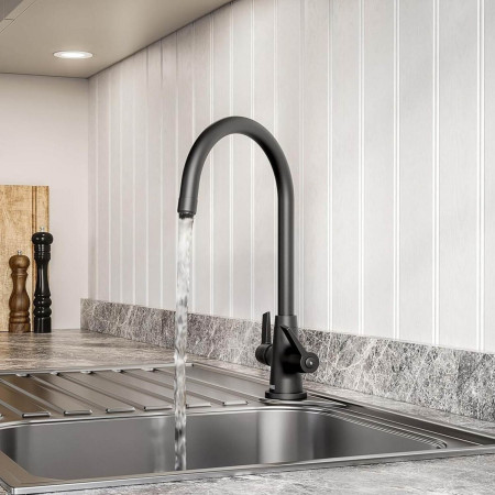 EC SNK EF BLK Bristan Echo Black Easy Fit Mono Sink Mixer Lifestyle