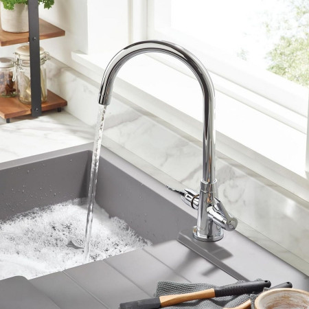 EC SNK EF C Bristan Echo Easy Fit Sink Mixer Modern Kitchen Setting