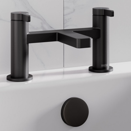 ELEBFBLK Bristan Elevar Black Bath Filler Lifestyle