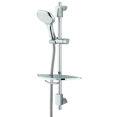 Bristan Evo Shower Kit with 3 Function Rub Clean Handset & Shelf