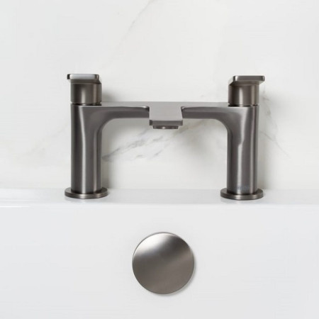 FRM BF GM Bristan Frammento Bath Filler in Gunmetal Lifestyle