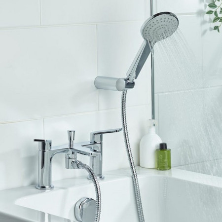 FRM BSM C Bristan Frammento Bath Shower Mixer in Chrome Bathroom Setting