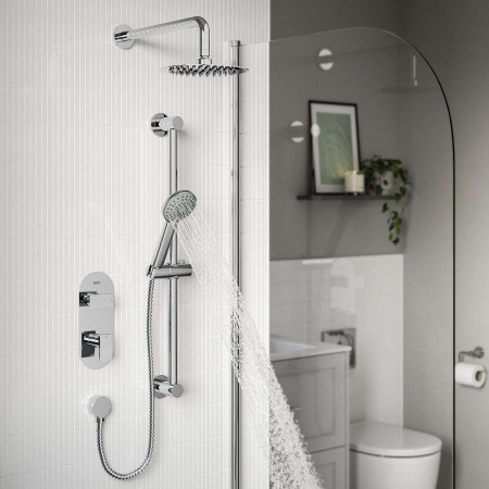 FRAMMENTOSHWRPK Bristan Frammento Concealed Dual Control Shower Pack in Chrome Lifestyle