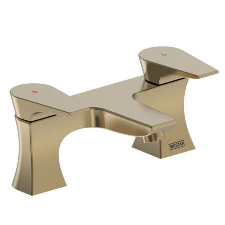 Bristan Hourglass Brushed Brass Bath Filler