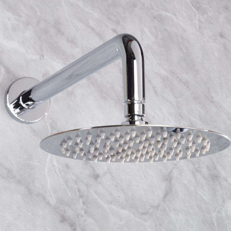 HOURGLASSSHWRPK4 Bristan Hourglass Concealed Chrome Dual Control Shower Pack Drench Head Close Up