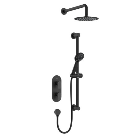 HOURGLASS BLK SHWR PK Bristan Hourglass Concealed Shower Pack in Black