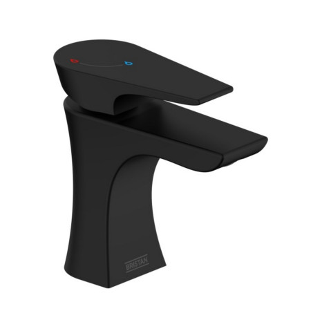 Bristan Hourglass Eco Start Basin Mixer Black with Waste