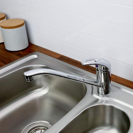 J SFSNK EF C Bristan Java Single Flow Monobloc Sink Mixer in Chrome Lifestyle