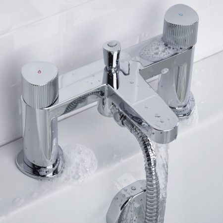 LISBSMC Bristan Liso Chrome Bath Shower Mixer Top View