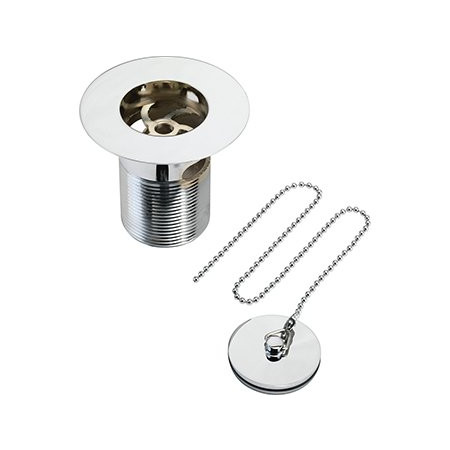 Bristan Luxury Kitchen Sink Waste with Solid Brass Plug - Chrome Finish