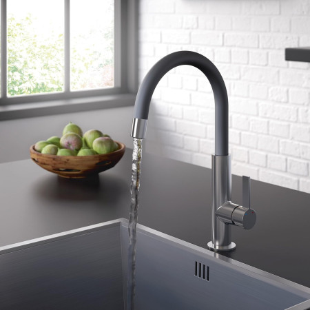 MLB SNK BLK Bristan Melba Sink Mixer in Black Lifestyle