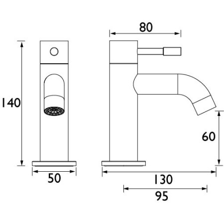 MI 3/4 C Bristan Mila 3 4 Bath Pillar Taps Pair Chrome (2)