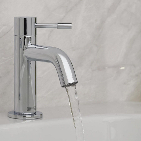 MI 3/4 C Bristan Mila 3 4 Bath Pillar Taps Pair Chrome Cold Tap