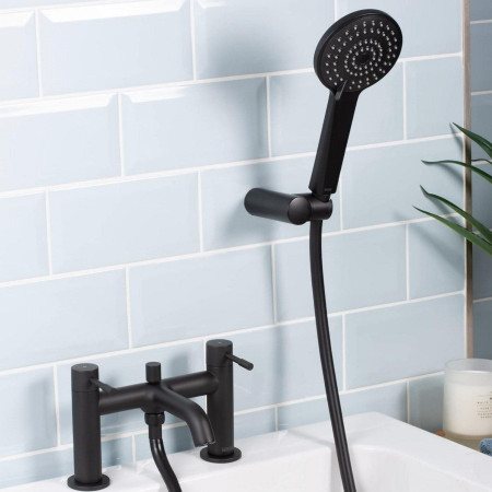 MI BSM BLK Bristan Mila Bath Shower Mixer Black Lifestyle