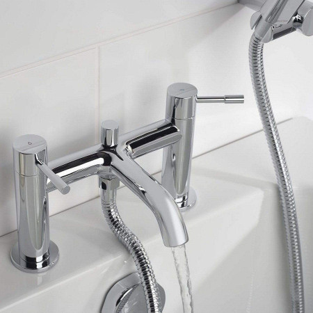 MI BSM C Bristan Mila Bath Shower Mixer Chrome Close Up