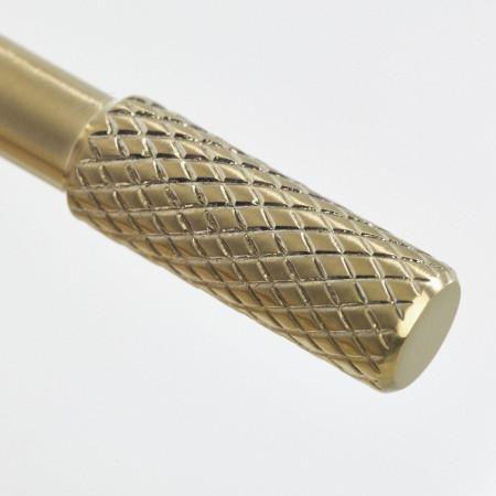 MOL BF BB Bristan Molida Bath Filler in Brushed Brass Diamond Knurling Pattern