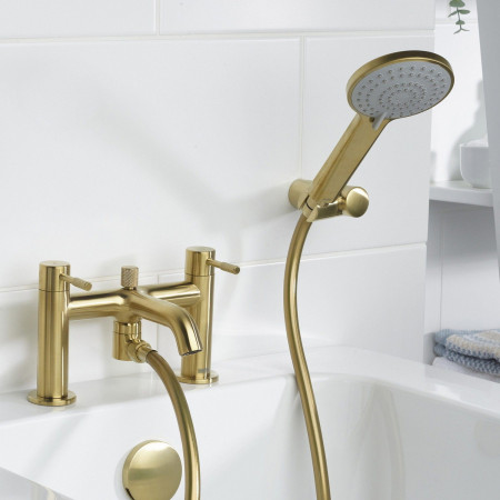 MOL BSM BB Bristan Molida Bath Shower Mixer in Brushed Brass Lifestyle