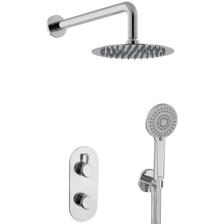 Bristan Molida Chrome Concealed Thermostatic Dual Control Two Outlet Shower Pack