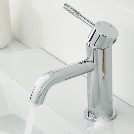 MOL ES BAS C Bristan Molida Eco Start Basin Mixer with Waste in Chrome Bathroom Setting