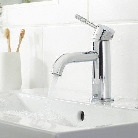 MOL ES BAS C Bristan Molida Eco Start Basin Mixer with Waste in Chrome Lifestyle