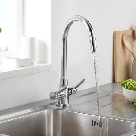 MZSNKEFC Bristan Monza Monobloc Sink Mixer in Chrome Easy Fit Lifestyle