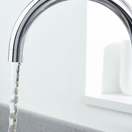 OD SNK C Bristan Odyssey Monobloc Sink Mixer Chrome Spout Close Up
